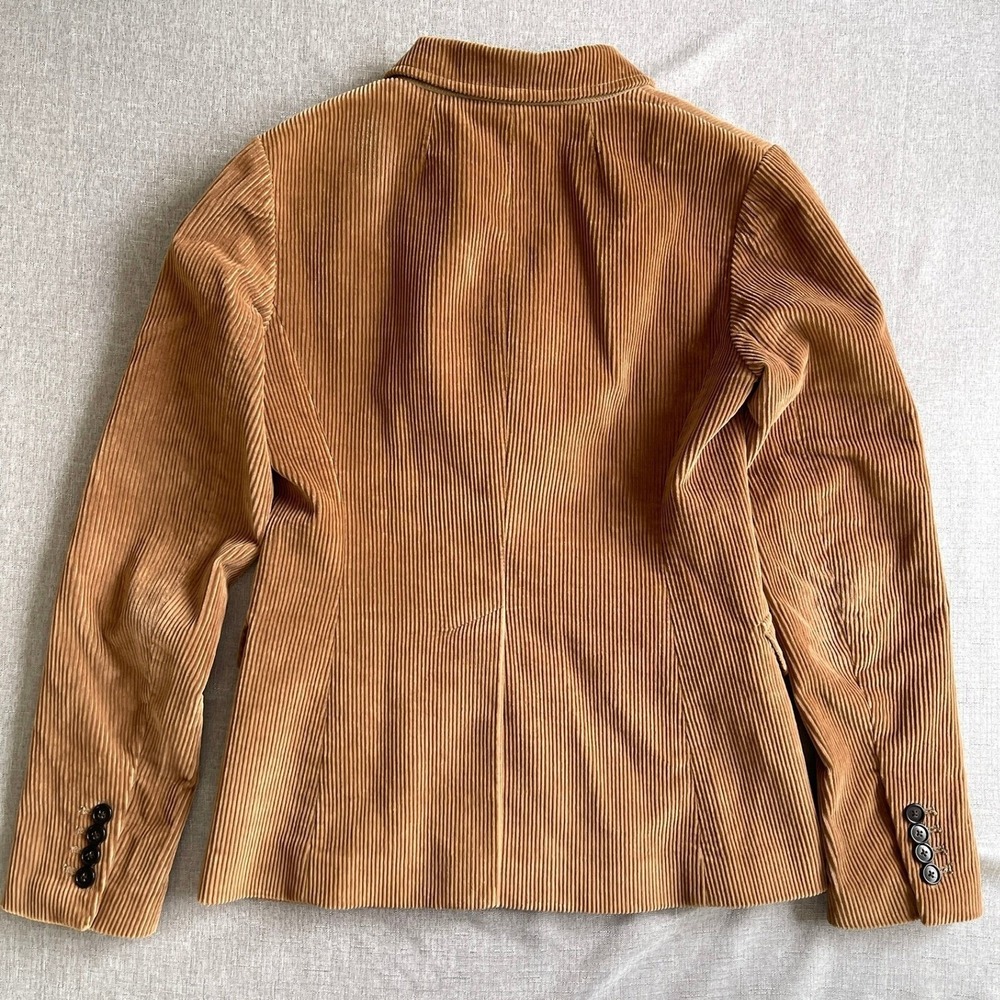 J.Crew Corduroy Blazer Jacket Camel Brown Preppy Academia Old Money Women Size 2 - Picture 3 of 16